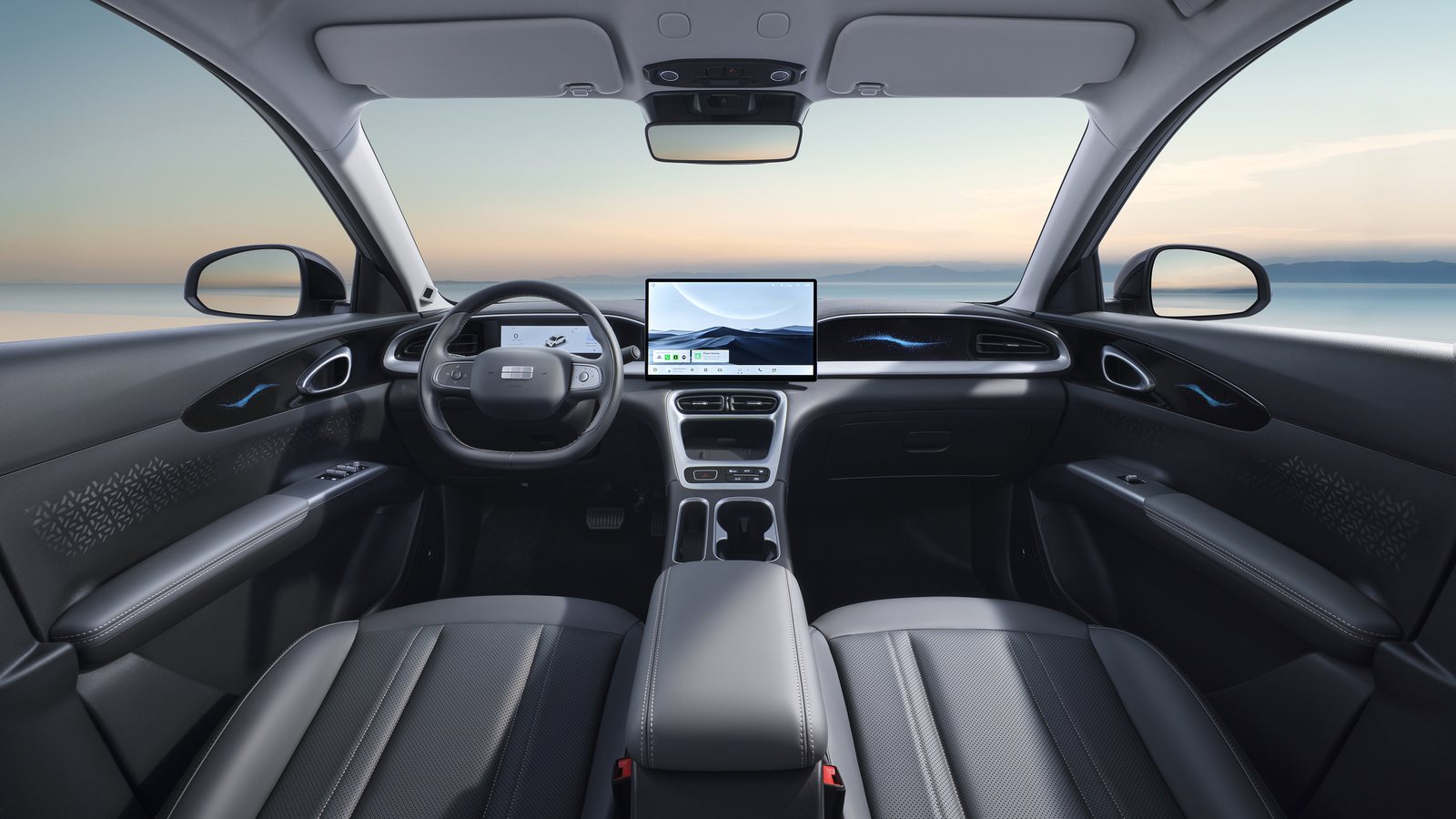 Geely E2 Innenraum mit 14,6-Zoll-Zentraldisplay