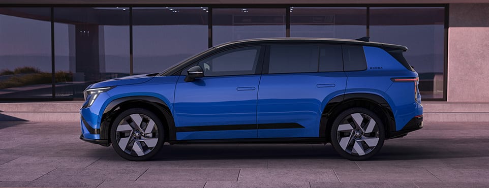 Der Škoda Peaq Sportline in der Seitenansicht